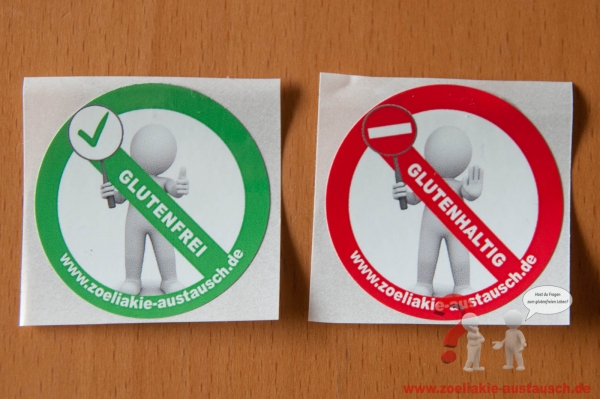 10 Aufkleber rund